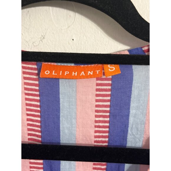 OLIPHANT Striped Tassel Tiered Dress | Boho Summer Mini | Vacation Resort Wear - Picture 8 of 14